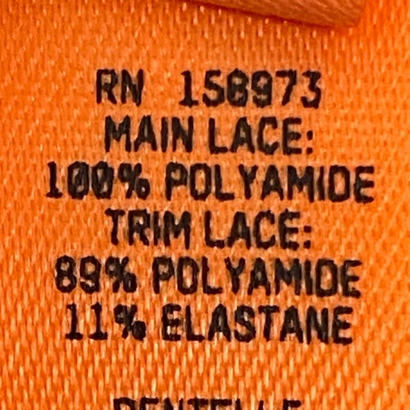 SKIMS Stretch Lace Adjustable Cami in Neon Orange women’s size Small - Picture 8 of 11